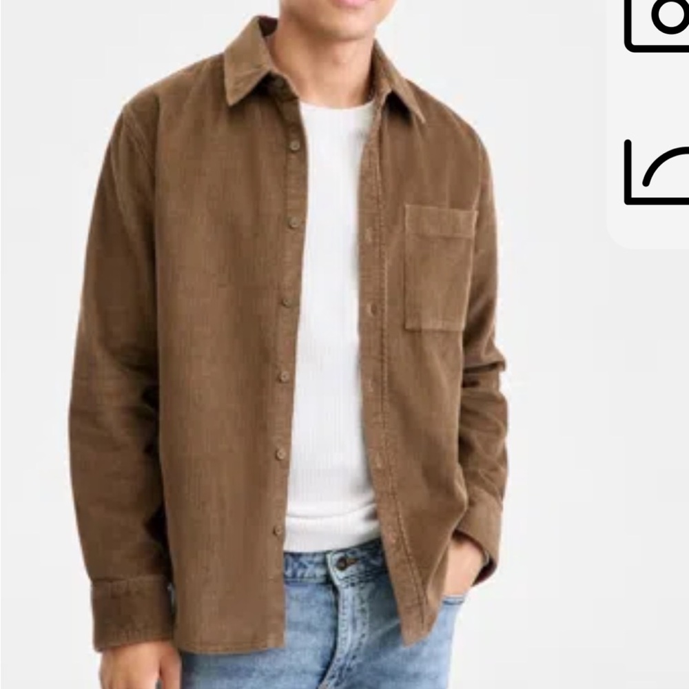 Sun + Stone Beige Corduroy Shirt